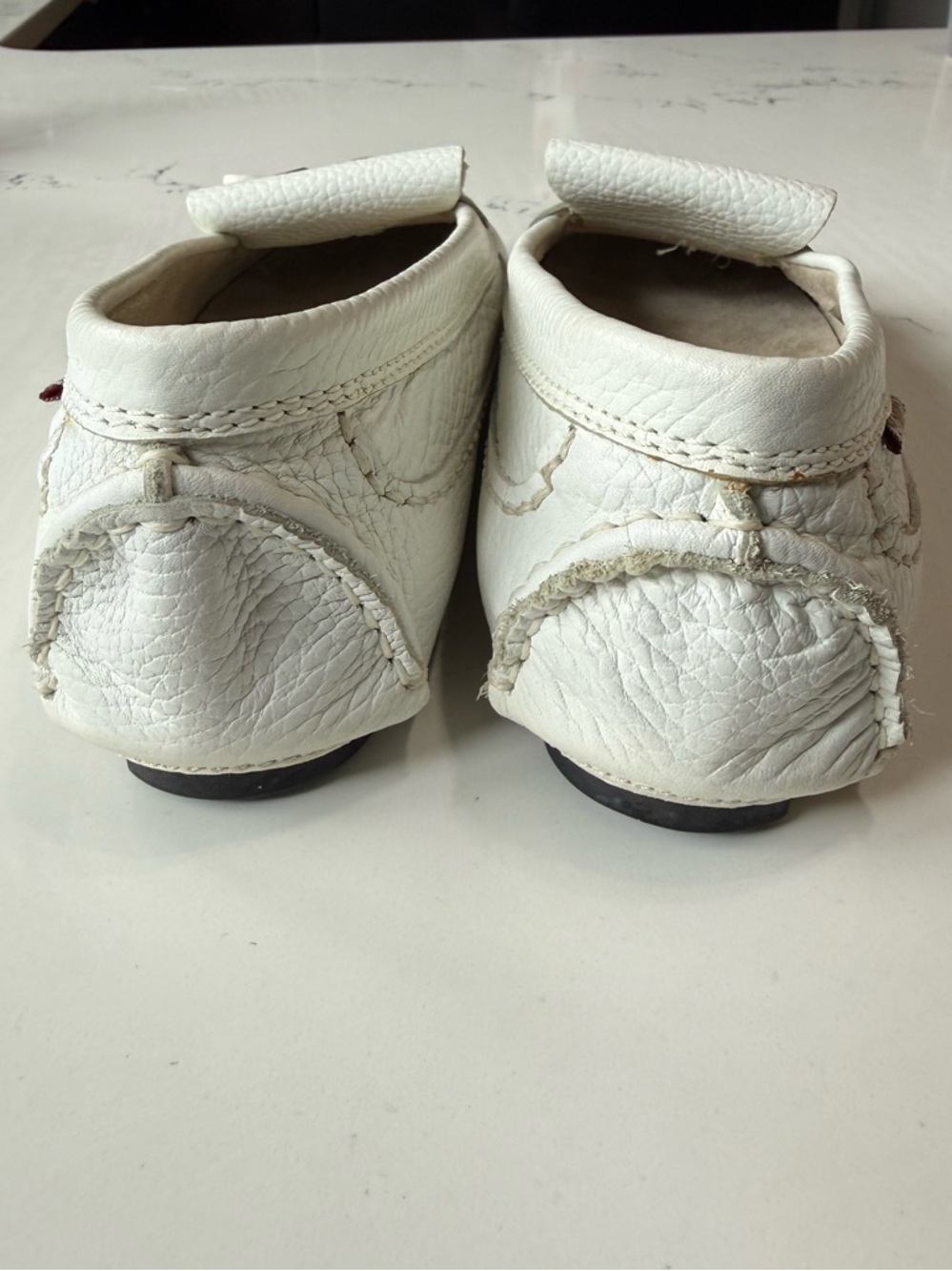 Burberry White Leather Tassel Loafers 37 - Picture 5 of 9